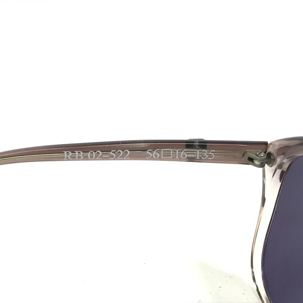 Vintage Renato Balestra Sunglasses RB02-522 Clear Brown Frames with Blue Lenses